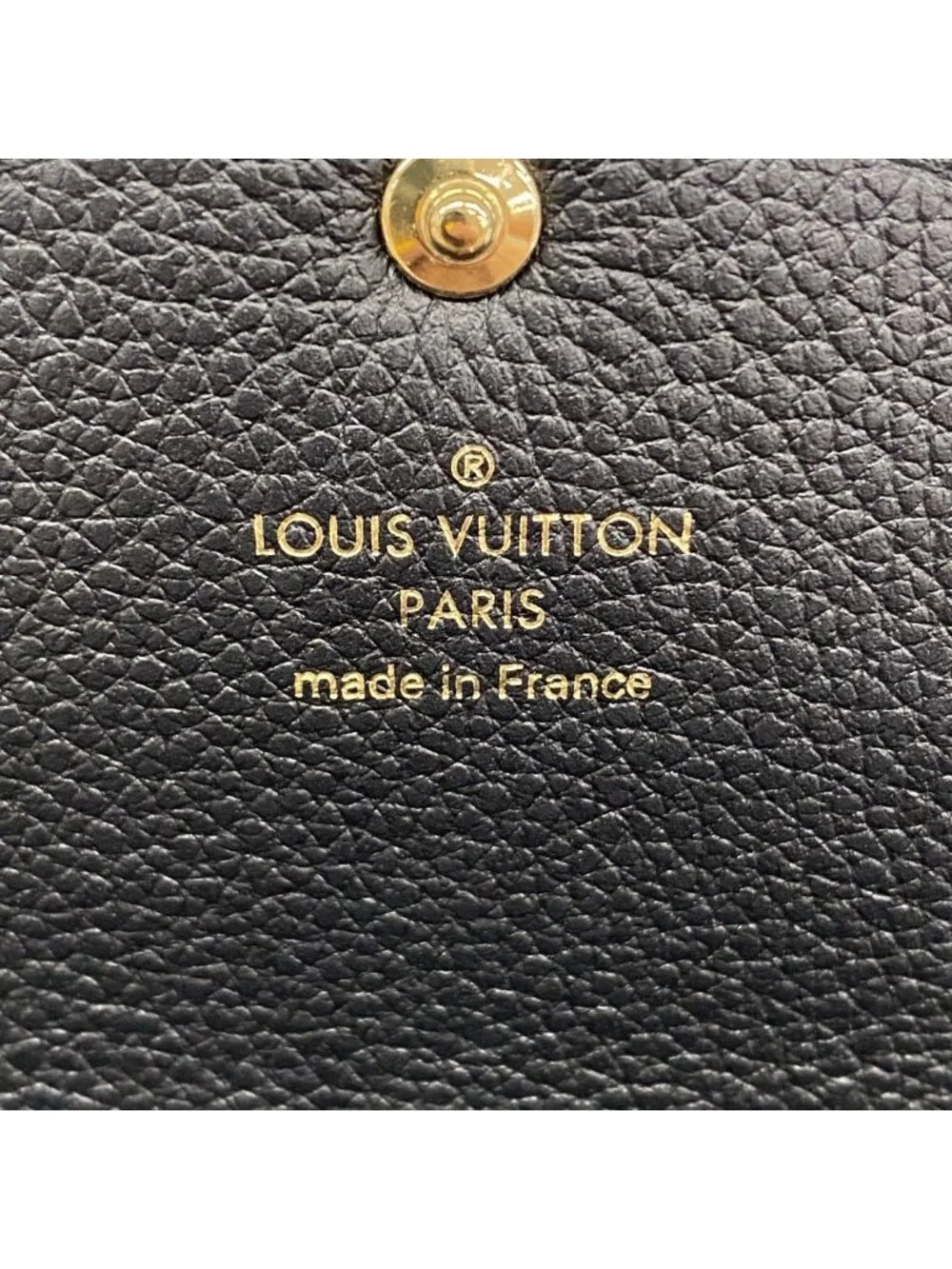 Louis Vuitton Wallet Monogram Empreinte Portefeuille Sarah Noir